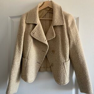 Women's Beige Wool Jacket